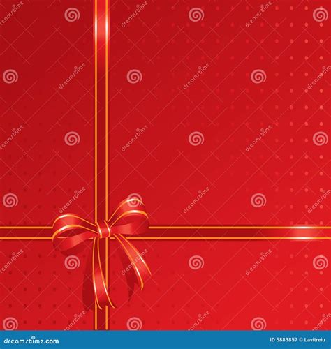 Red present box stock vector. Illustration of love, ribbon - 5883857