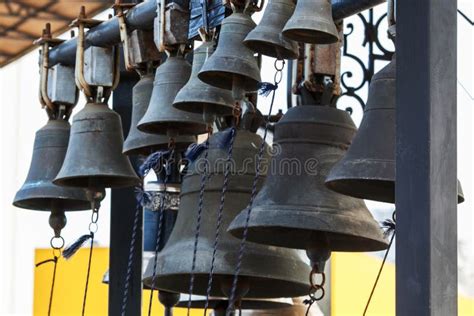 Church bells close up stock photo. Image of hindu, history - 108834998