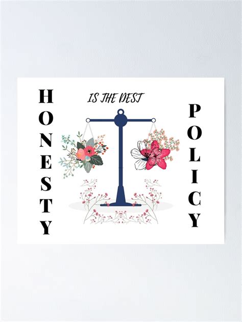 "honesty" Poster for Sale by boutiquemandi | Redbubble