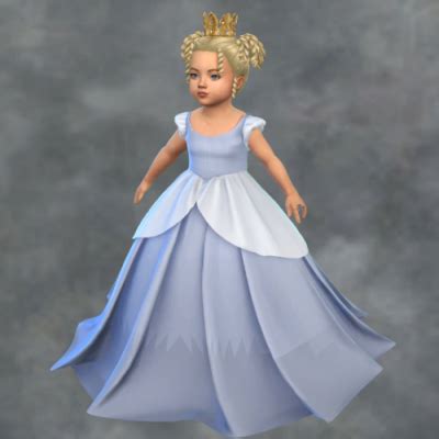 The Sims 4 Sifix Disney Princess Dresses for Little Girls 1.93.129 ...