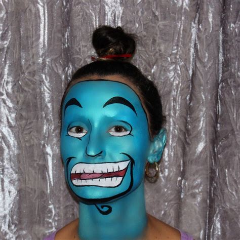 Aladdin’s genie, face paint, Halloween, makeup, costume, funny. @caileybrammer | Amazing ...