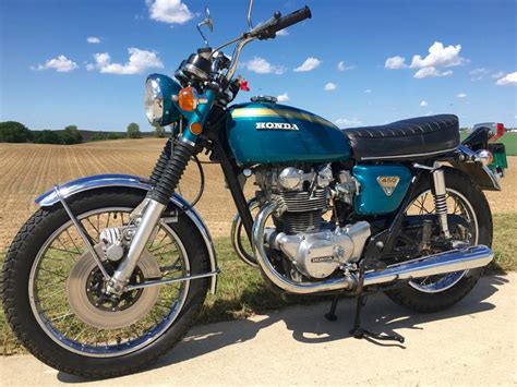 Vintage 1970 Honda CB450 in Candy blue/green | Vintage honda ...