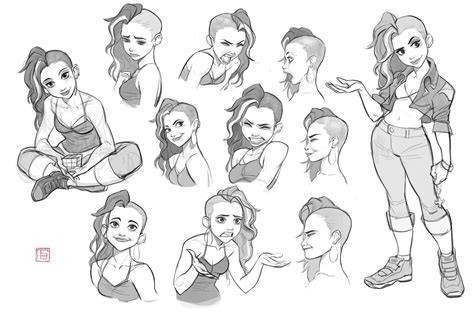 ArtStation - expression sheet