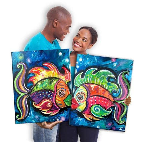 9 Various Ways To Do Painting With A Twist | Painting With A Twist | Canvas painting diy ...