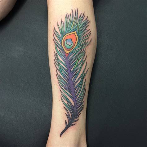 35 Colorful Peacock Feather Tattoo - Meaning & Designs (2018)