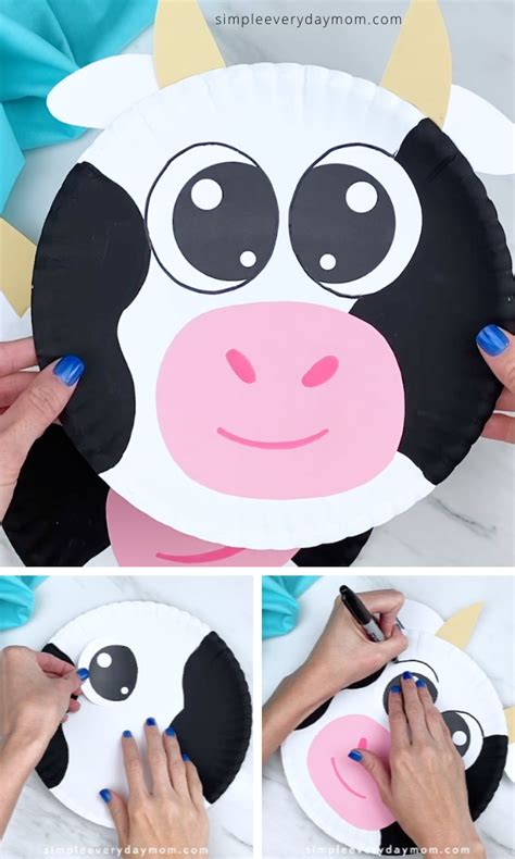 This paper plate cow craft for kids is an easy and fun project idea that goes along perfectly ...