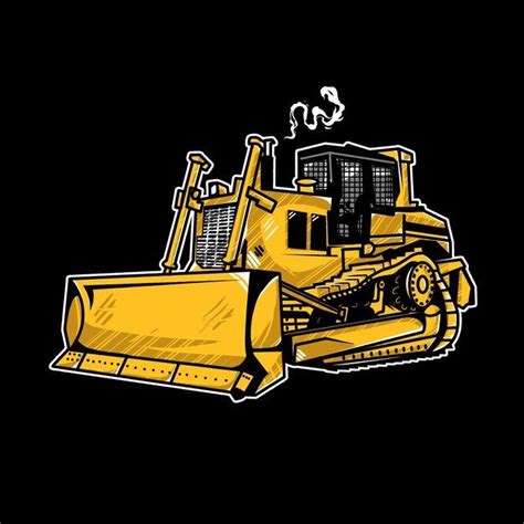 Premium Vector | Bulldozer construction equipment vector | Cat ...