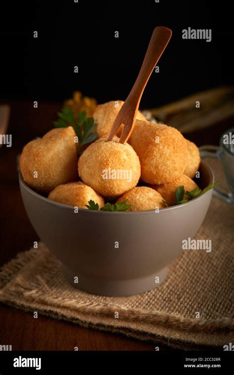 coxinha traditional fried brazilian food with chicken - background ...