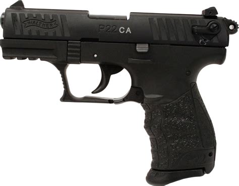 Walther P22 Pistol 22 Long Rifle Pistol 3.42" Barrel Black Semi Automatic Pistol CA 5120333 - 94567