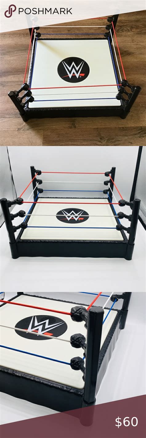 WWE Mattel Wrestling Ring Electronic Sounds Bells Cheers Action Figures ...