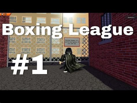 Let's Play Roblox Boxing League Episode 1 - YouTube