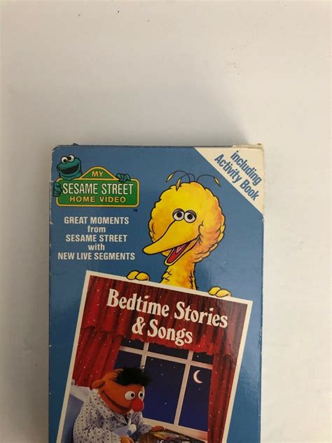 MY SESAME STREET HOME VIDEO Bedtime Stories & Songs VHS 1986 TESTED ...