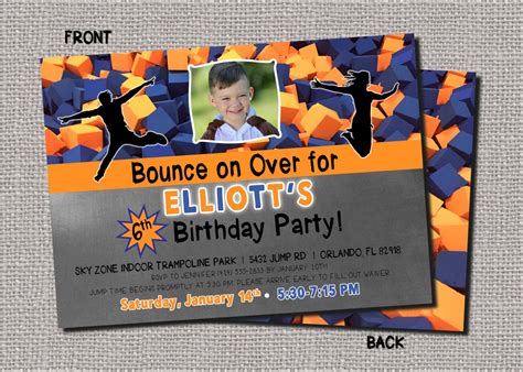 urban air birthday party invitations - Tova Schmid