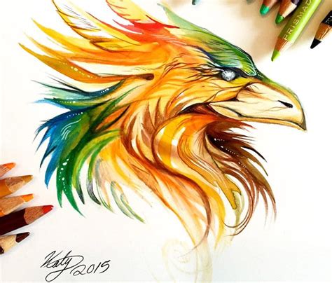 Phoenix Drawing In Color at GetDrawings | Free download