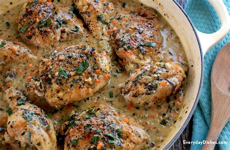 White Wine Chicken Recipe – Everyday Dishes