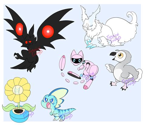 Paradox Pokemon Adopts (2/6) OPEN by TropicalIndigo on DeviantArt