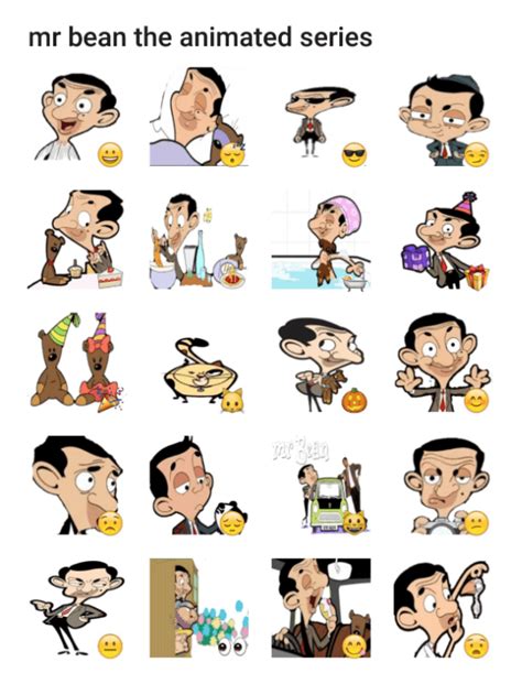 Mr Bean the animated series sticker pack - Telegram Stickers Hub Collection