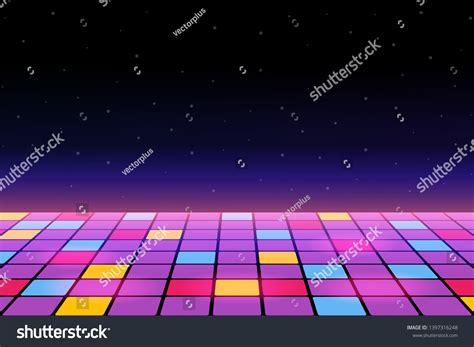 Illustration Dance Floor Amongst Starry Open Stock Vector (Royalty Free ...