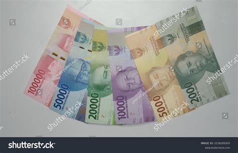 Collection Indonesian Rupiah Banknotes Consisting Hundreds Stock Photo ...