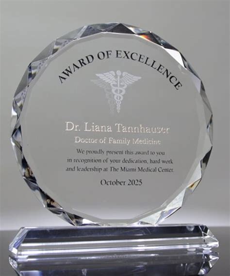 Picture of Medical Excellence Award Crystal