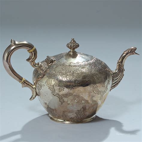 Antique Scottish Sterling Silver Teapot - Manhattan Art and Antiques Center