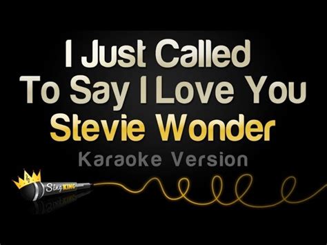 Stevie Wonder - I Just Called To Say I Love You Chords - Chordify