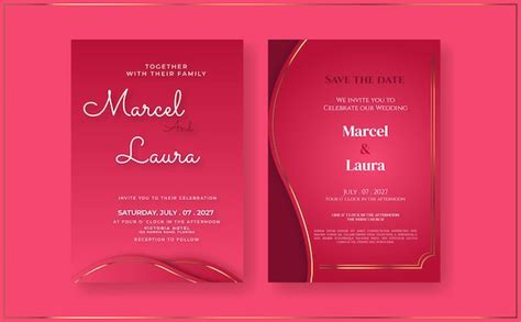 Premium Vector | Romantic wedding invitation template with Golden and Green Sage