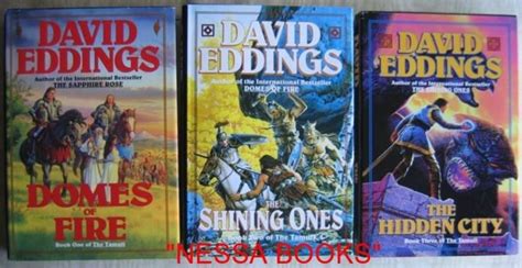 The "Tamuli" trilogy: book (1) one "Domes of Fire", book (2) two "The Shining Ones", book (3 ...