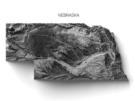 Nebraska Elevation Map – Massive Wanderlust