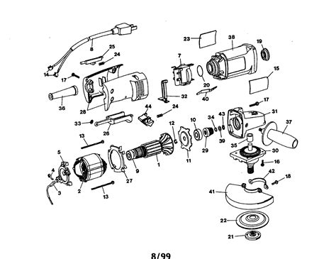 Angle Grinder Parts Diagram