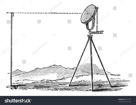 Heliograph Vintage Engraving Old Engraved Illustration Stock Vector ...