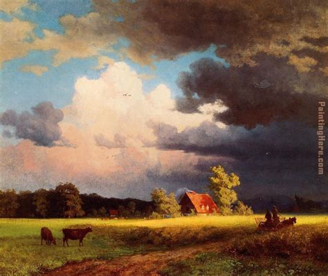 Albert Bierstadt Bavarian Landscape painting anysize 50% off