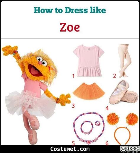 Zoe (Sesame Street) Costume for Halloween | Sesame street costumes, Sesame street, Sesame street ...