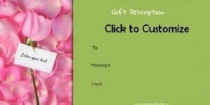 Free Valentines Day Gift Certificate Template | Customize Online