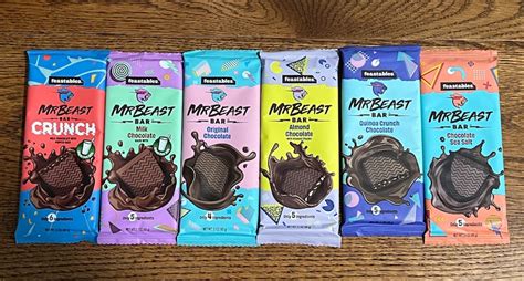 Mr Beast Bar Bars MrBeast ALL FLAVOURS Chocolate Plant Based - Etsy.de