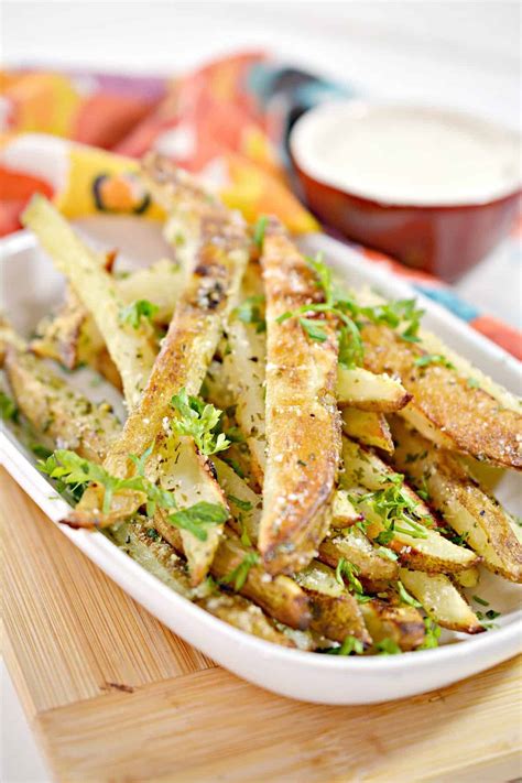 Baked Garlic Parmesan Fries - Sweet Pea's Kitchen