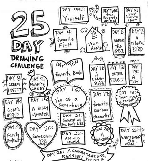 Drawing Challenge (the art room - the art room) | Drawing challenge, Art handouts, Homeschool art