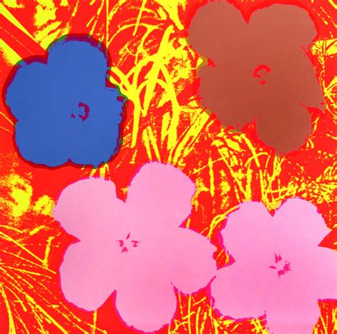 Flowers X Original Art by Andy Warhol :: PicassoMio