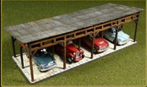 Bachmann HO Scale Train Accessories Laser-Cut Car Shed Kit 39102 | eBay