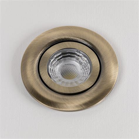 Aged Brass Fire Rated 4k Adjustable LED Downlights Dimmable - The Soho ...