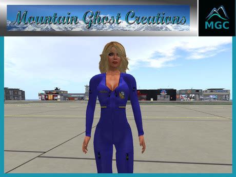 Second Life Marketplace - Blue Angels Flight Suit (woman's)