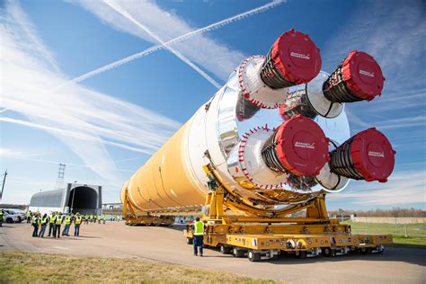 First NASA Artemis Rocket Core Stage Loaded on Pegasus Barge | NASA