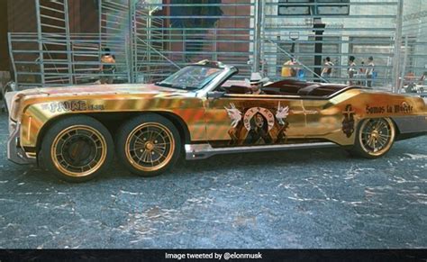 Elon Musk Is Now The Owner Of A 6-Wheel Golden Car - But There's A Catch