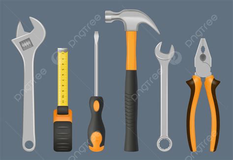 Mechanic Tools Screwdriver Screw Bolt, Illustration, Graphic, Nail PNG and Vector with ...