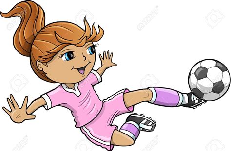 Girl Playing Soccer Clipart | Free download on ClipArtMag