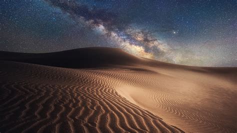 Starry night in the Gobi Desert, Ordos, Inner Mongolia, China – Windows ...