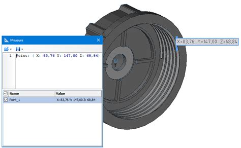 Viewer > Getting Information > Measuring in 3D mode > 3D Point