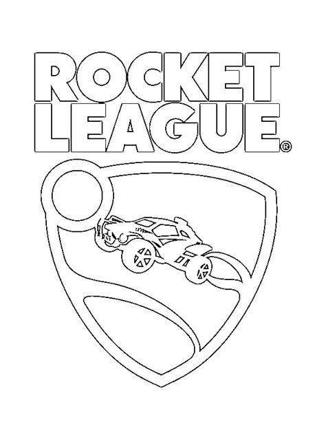 Rocket League logo Coloring Page - Funny Coloring Pages