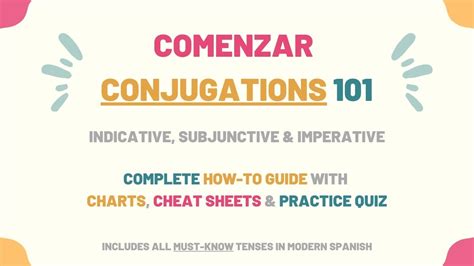 Comenzar Conjugation 101: Conjugate Comenzar In Spanish