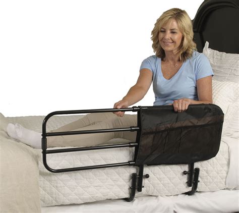 Stander EZ Adjust Home Bed Rail -Length Adjustable and Folding Rail ...